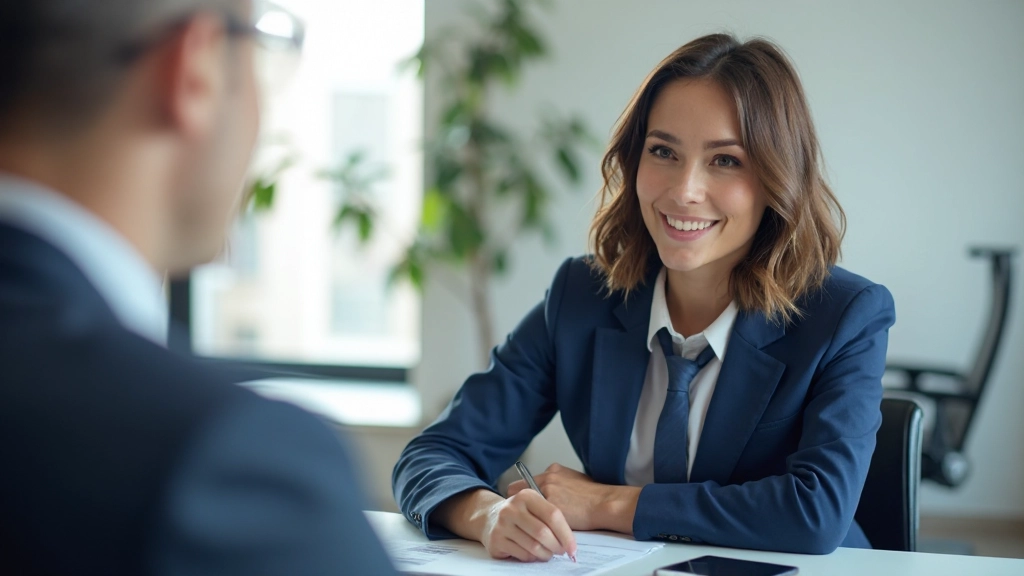 Профессионал проводит переговоры о повышении зарплаты в офисе